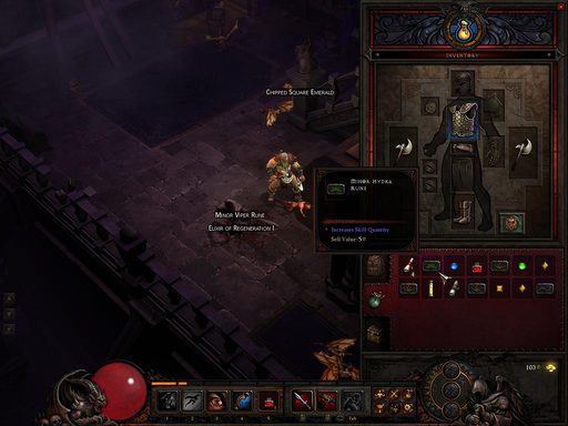 Diablo III - Скрины древа скилов и интерфейса в Diablo III